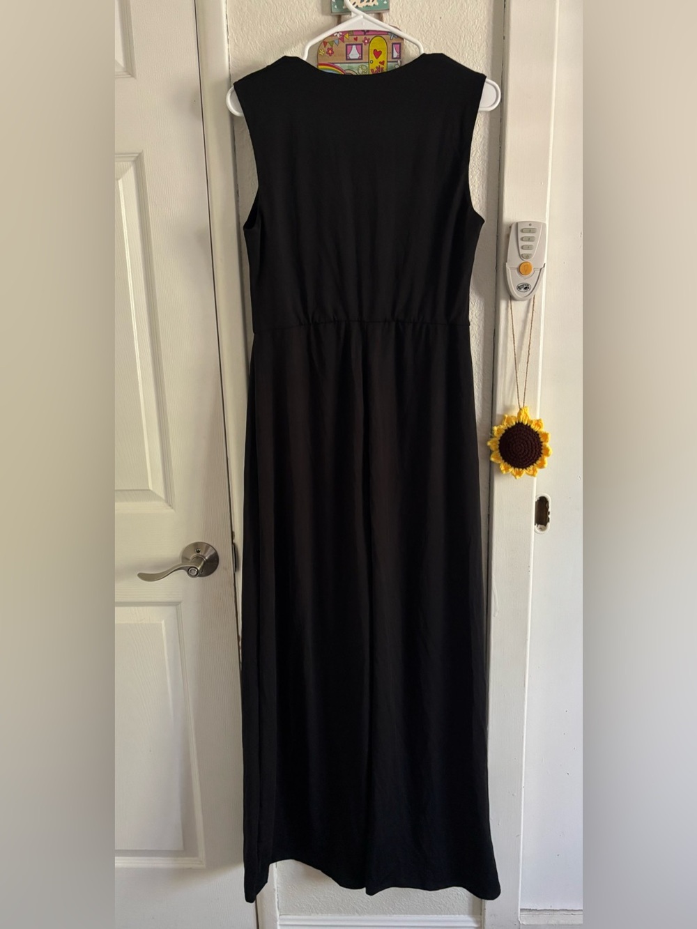 HALARA Black Square-Neck Wide Leg Jumpsuit NWOT - Picture 4 of 11